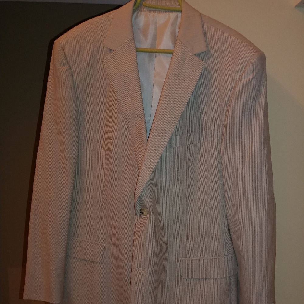 Tan Striped Suit